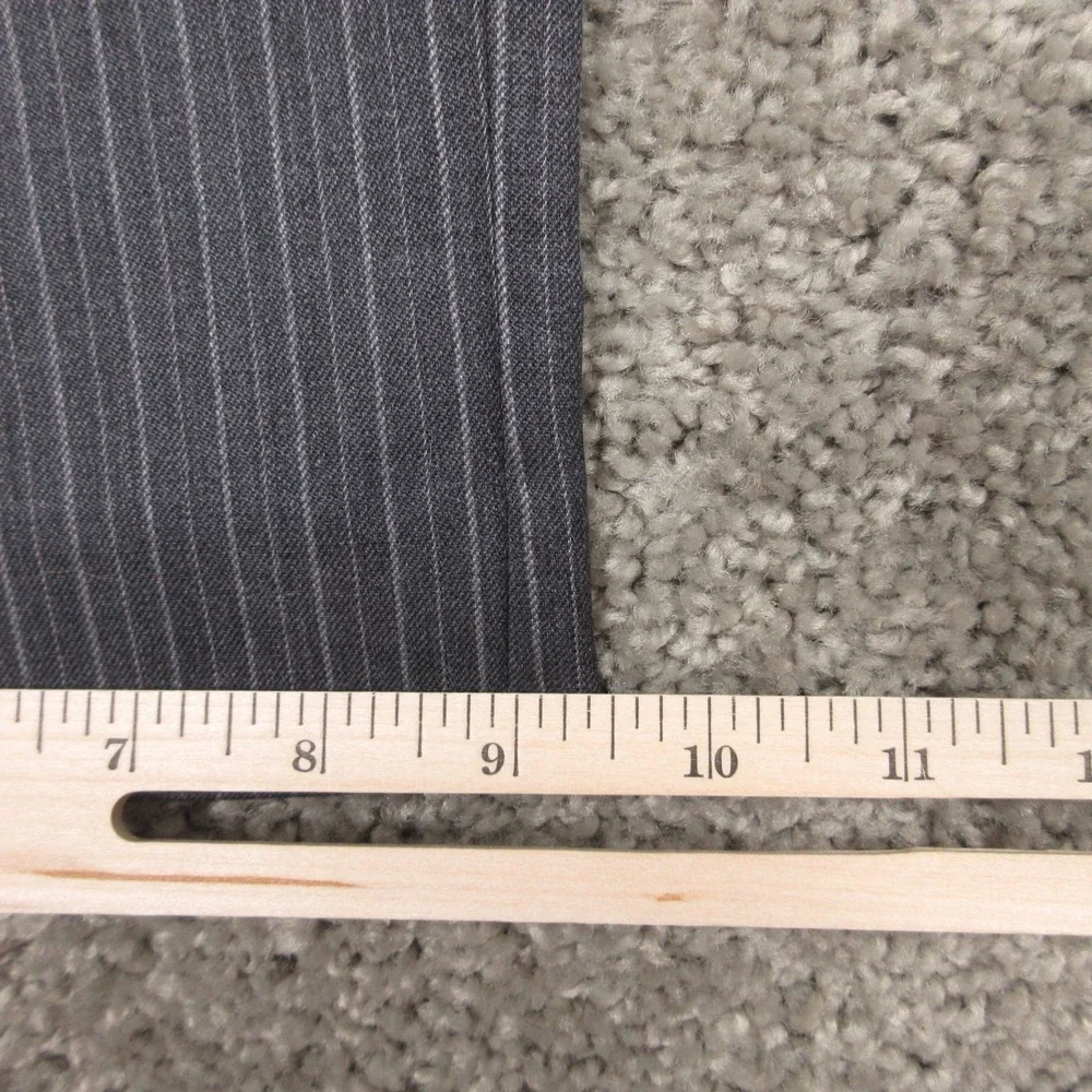 Banana Republic Pants Mens 33x32 Gray Pinstripe Dress Trousers Wool Straight NEW